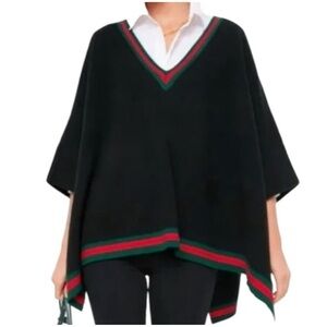 Tuckernuck Camden Knit Poncho Soft Sweater, Size OS